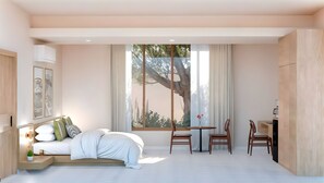 Habitación Deluxe | Caja de seguridad en la habitación y cortinas blackout 