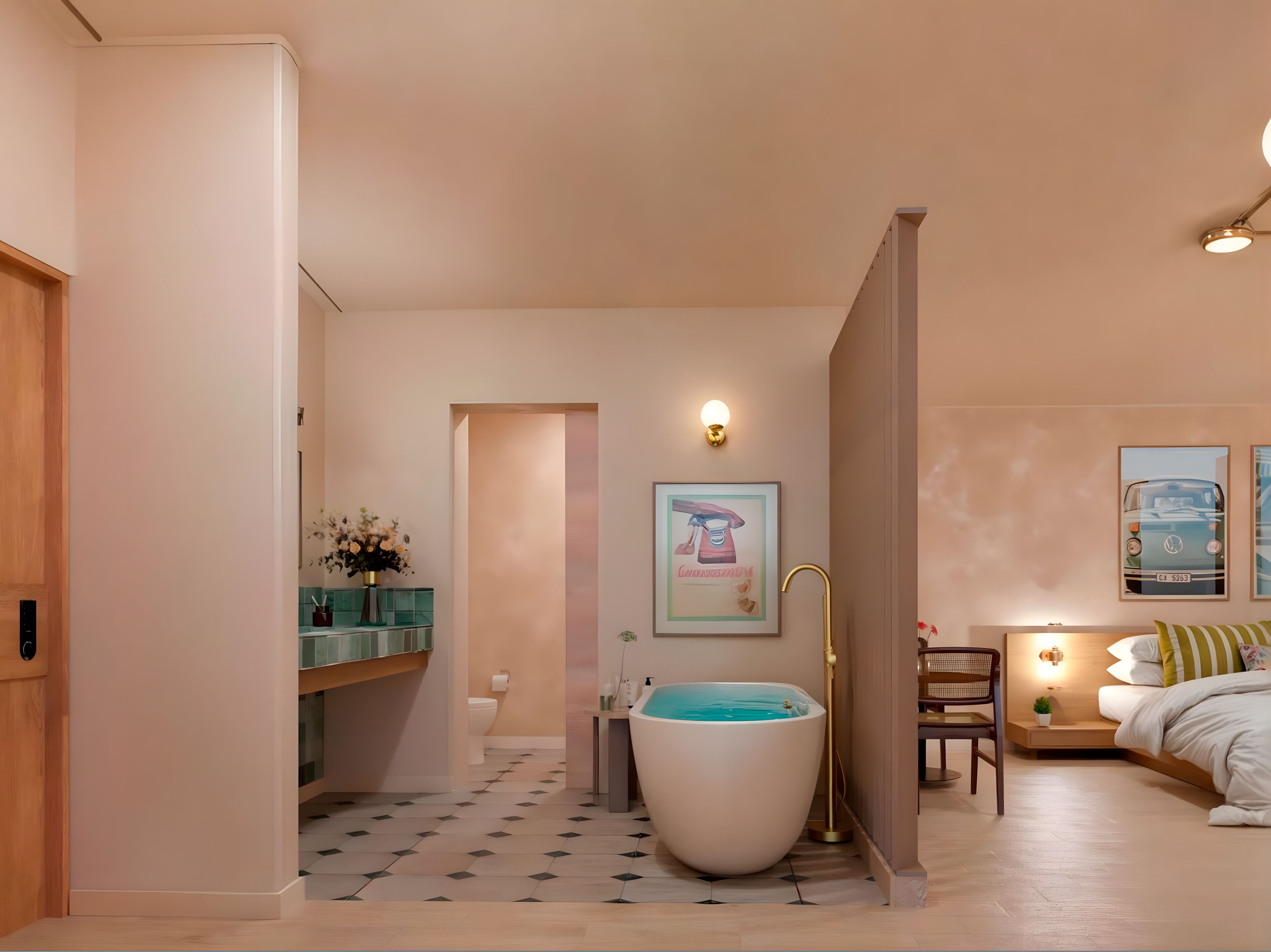 Caja de seguridad en la habitación y cortinas blackout 