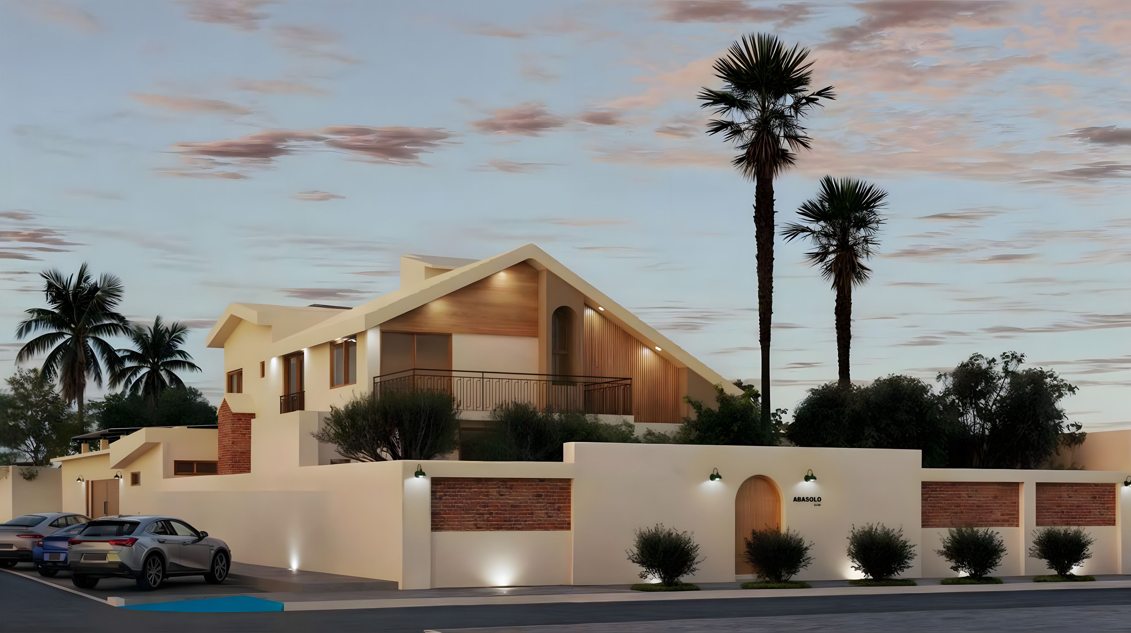 Fachada de la propiedad