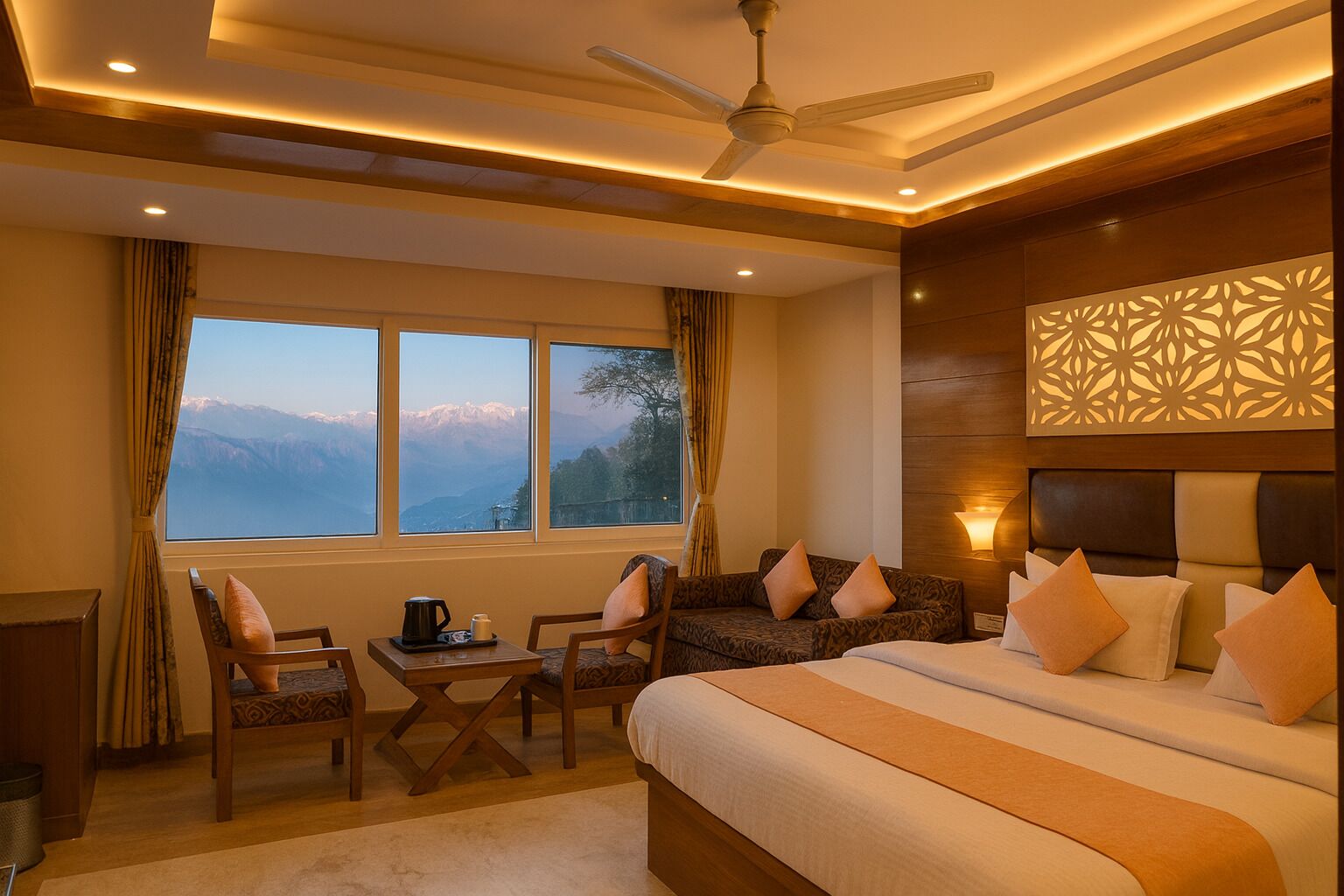 Habitació familiar, vistes a la muntanya | Escriptori, planxa i posts de planxar i wifi gratuïta 