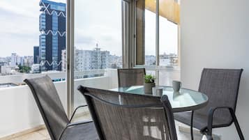 Apartment, 1 Double Bed, Kitchen, City View | Balcony view