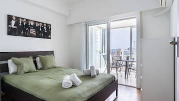 Apartment, 1 Double Bed, Kitchen, City View | Egyptian cotton sheets, premium bedding, individually decorated