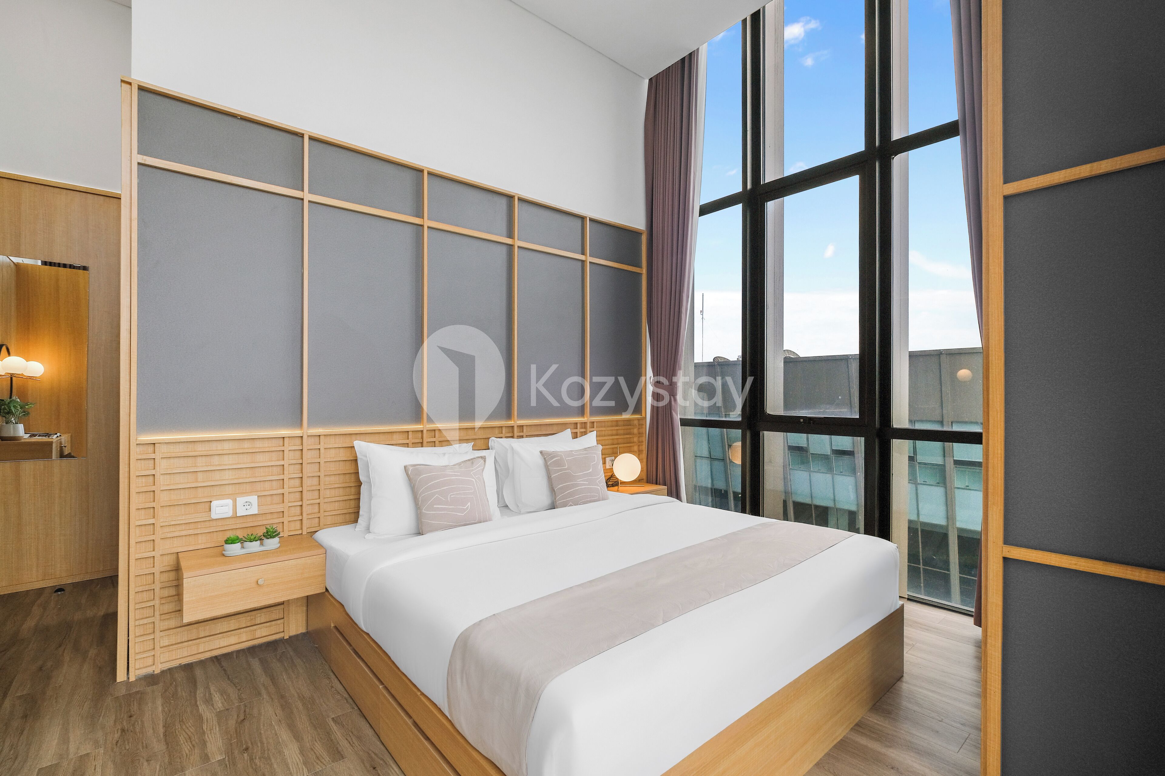 Apartment, 2 Bedrooms, City View | Desk, laptop workspace, iron/ironing board, free WiFi