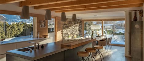 컴포트 샬레, 발코니, 산 전망 | 전용 주방