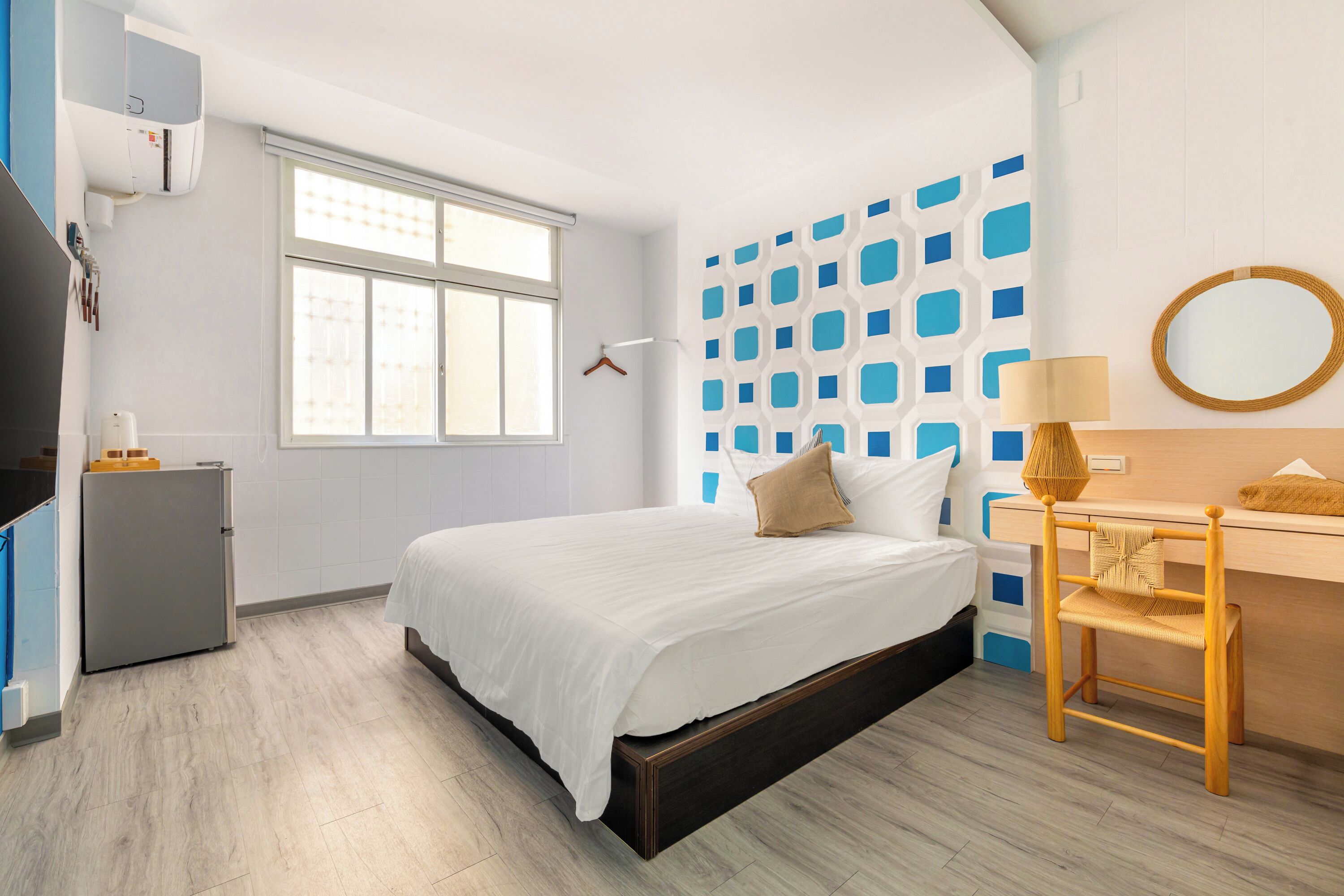 Chambre Deluxe double, 1 lit double | Accès au Wi-Fi (inclus), literie fournie