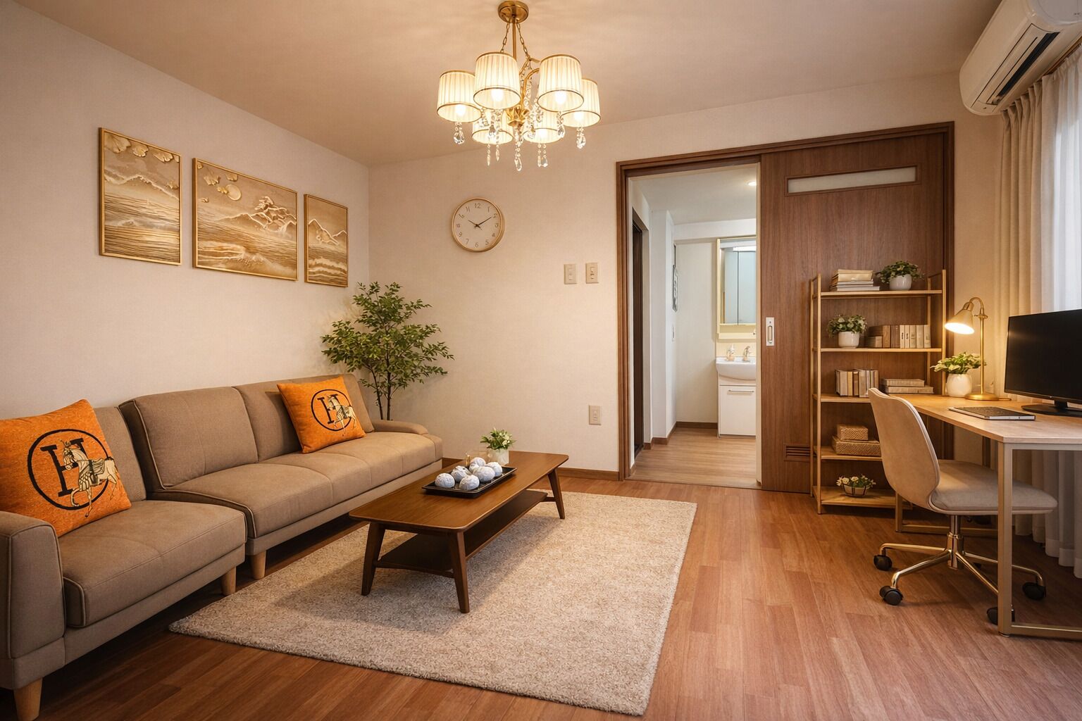 Villa, City View | Living room