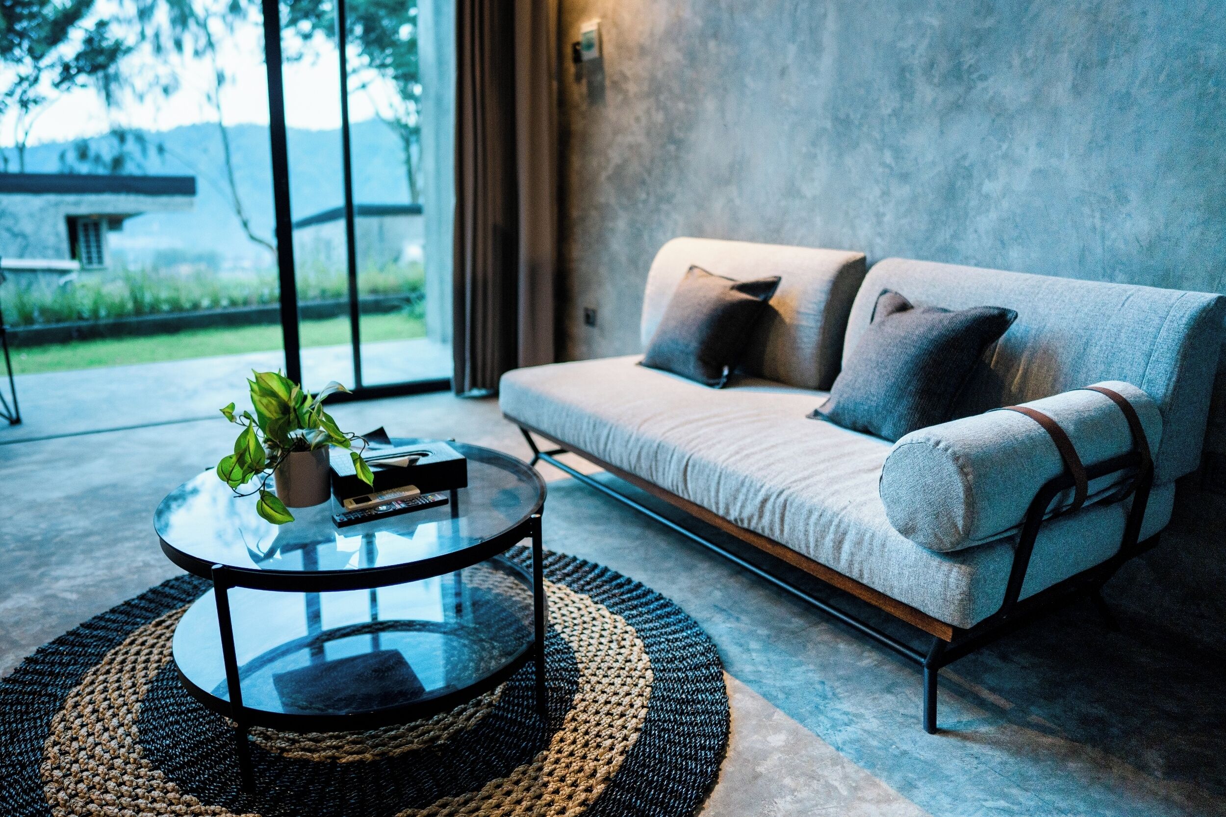 Cabin, Balcony, Hill View | Living area | 43-inch Smart TV with digital channels