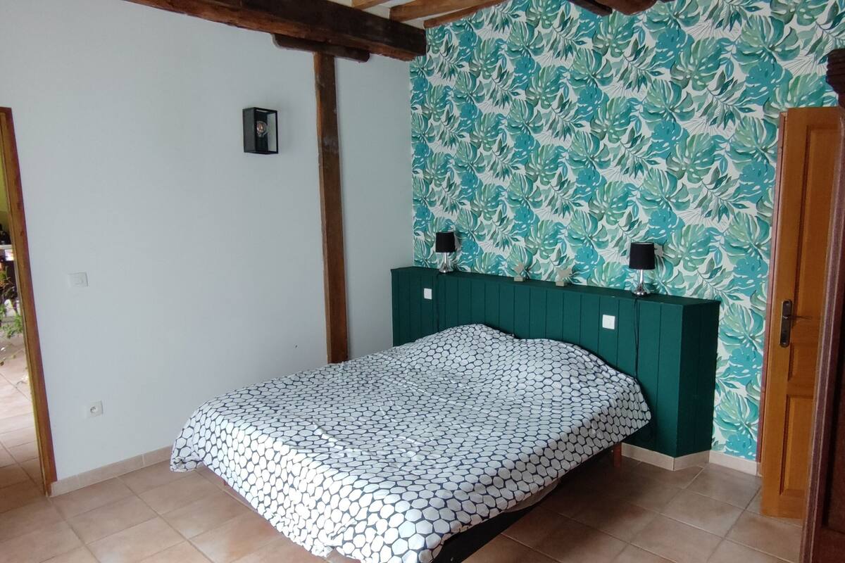 Chambre avec lits jumeaux, vue jardin