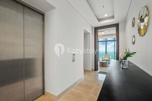 Apartment, 3 Bedrooms, City View | Living area | Smart TV, Netflix, streaming services - Calren by Kozystay - Puri Indah (Jakarta)