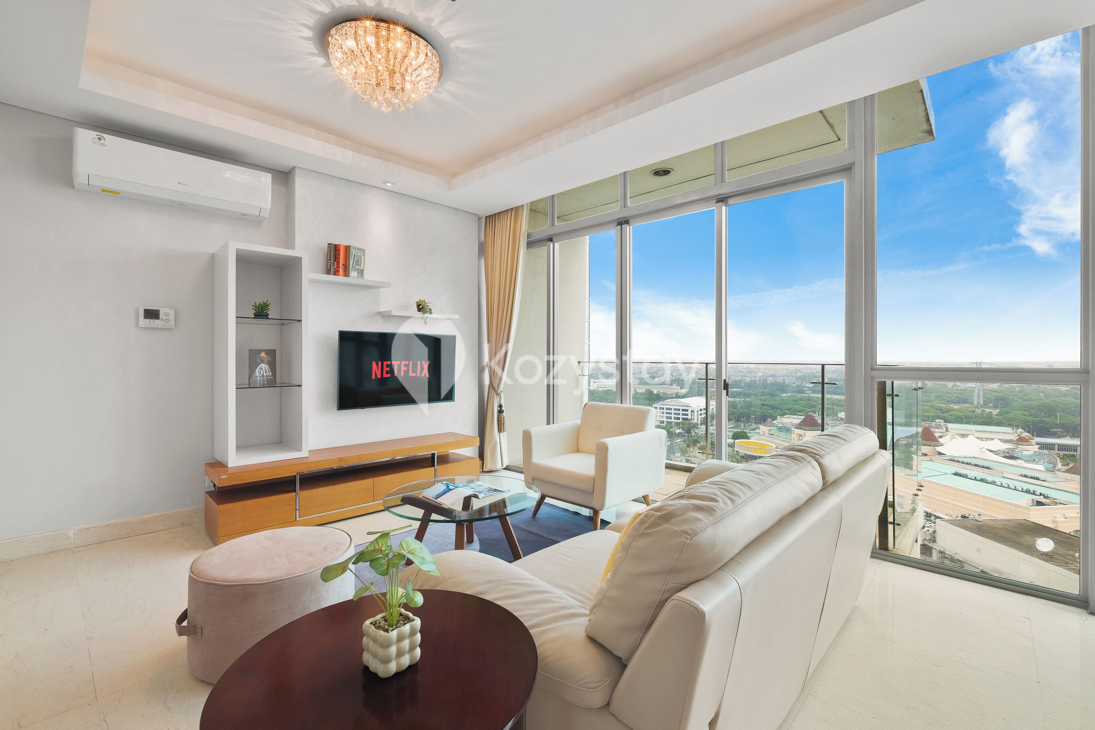 Apartment, 3 Schlafzimmer, Stadtblick | Wohnbereich