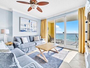 Condo, Multiple Beds (Emerald Isle Resort 605) | Living area - Emerald Isle Resort 605 (Panama City Beach)