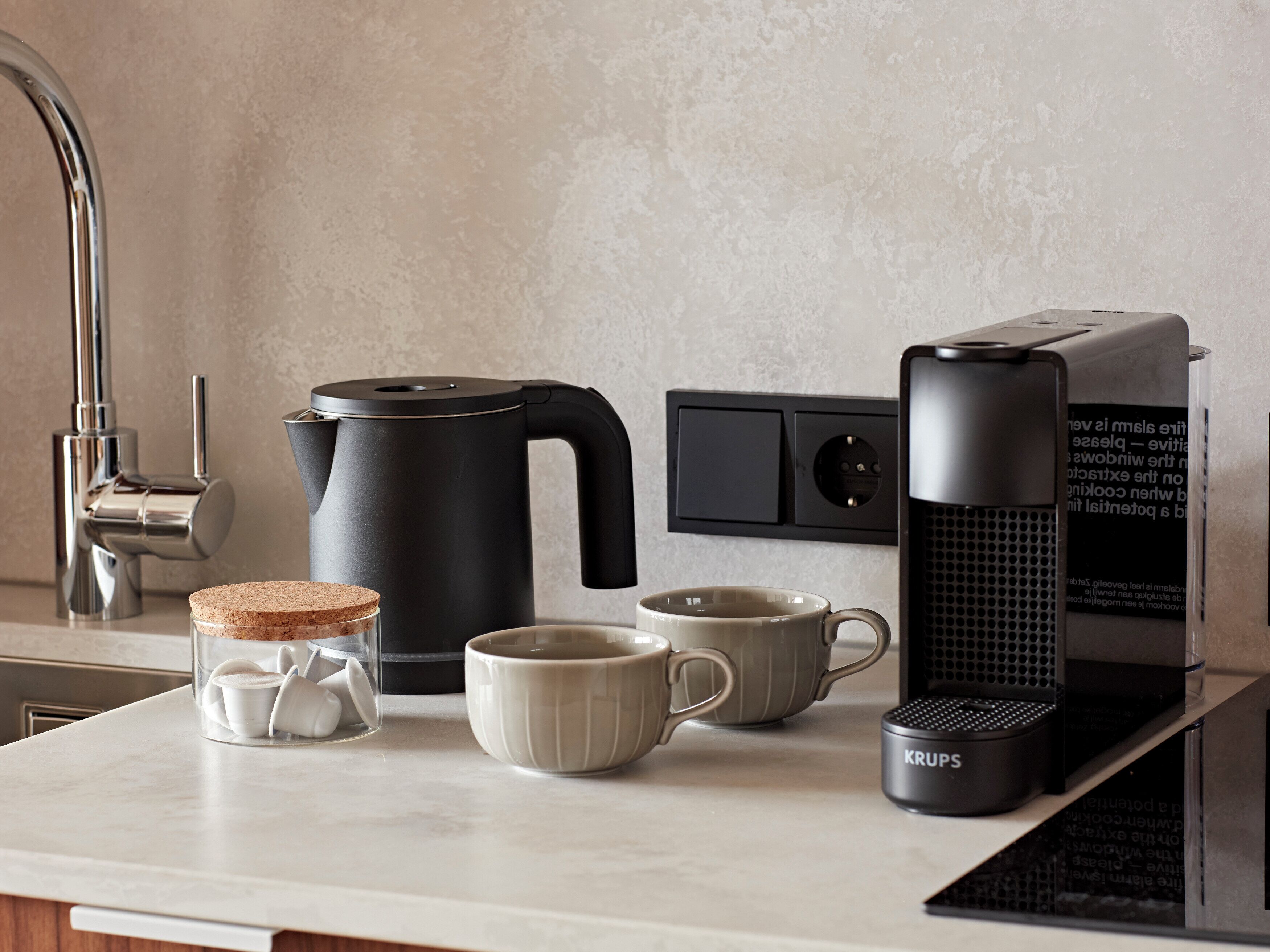 Medium Studio with Kitchenette | Private kitchen | Fridge, microwave, stovetop, espresso maker