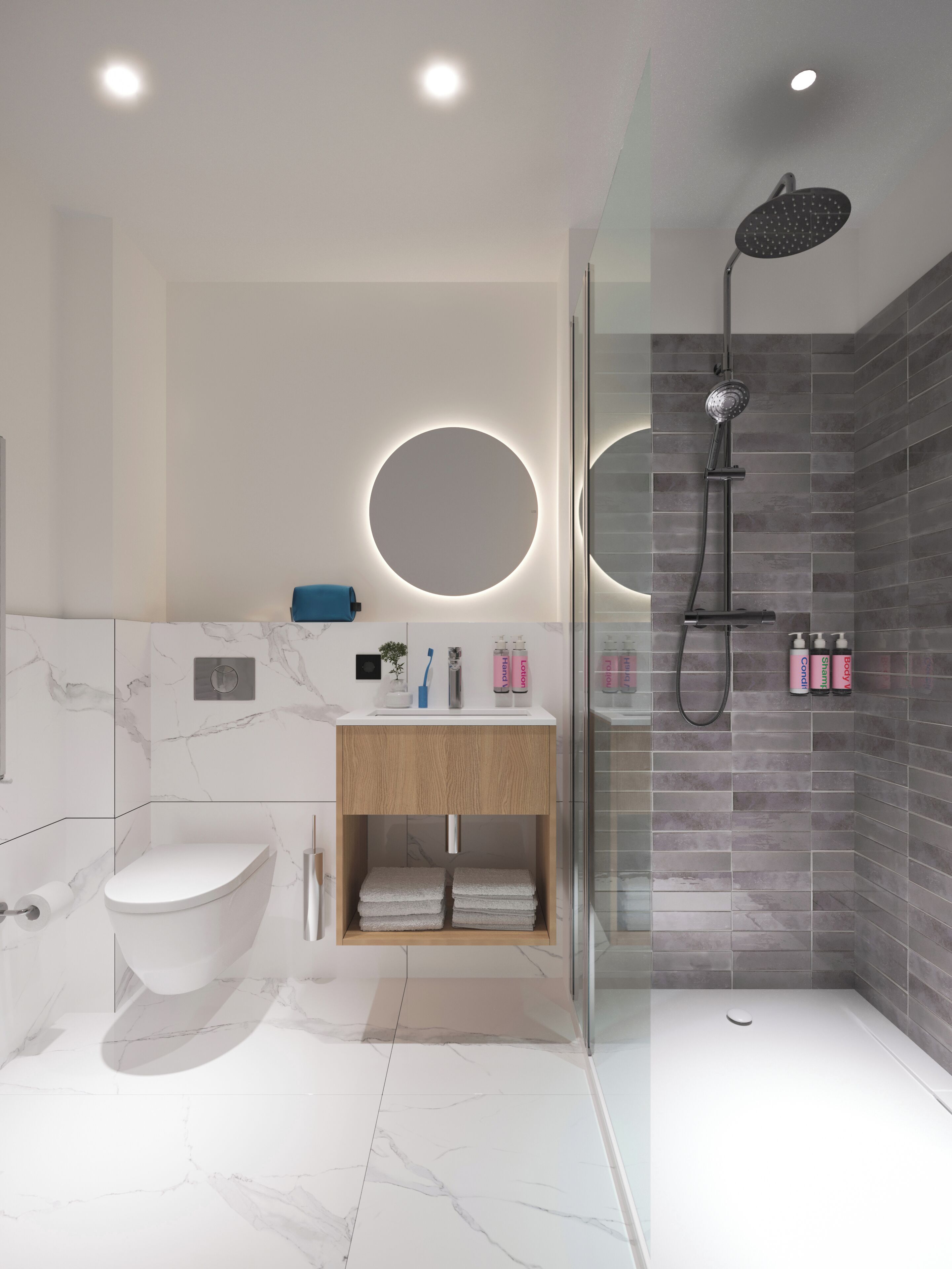 Studio Confort | Salle de bain | Douche, sèche-cheveux, serviettes fournies, savon