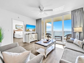 Condo, Multiple Beds (Emerald Beach 931) | Living area - Emerald Beach 931 (Panama City Beach)