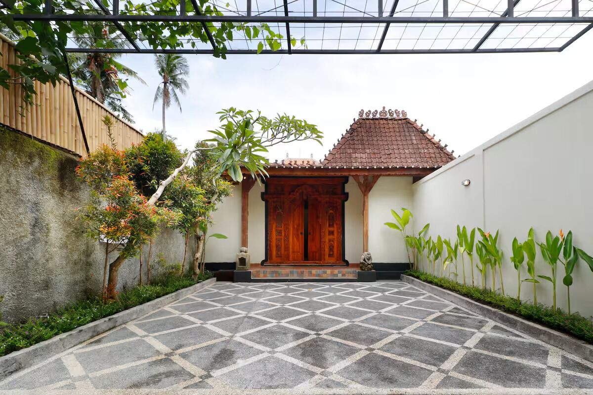 Façade de l’hébergement