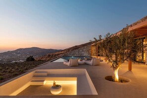Terrace/patio - Vista Blue Villa Naxos - 2 (Τοπική Κοινότητα Βίβλου)