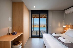 4 bedrooms, in-room safe, iron/ironing board, WiFi - Vista Blue Villa Naxos - 2 (Τοπική Κοινότητα Βίβλου)