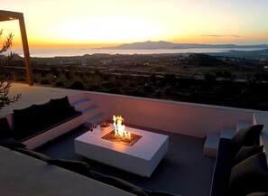 Terrace/patio - Vista Blue Villa Naxos - 4 (Τοπική Κοινότητα Βίβλου)