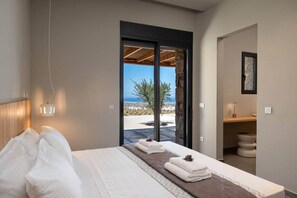 4 bedrooms, in-room safe, iron/ironing board, WiFi - Vista Blue Villa Naxos - 4 (Τοπική Κοινότητα Βίβλου)
