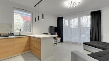 Appartamento, balcone | Angolo cottura privato | Macchina per tè/caffè, bollitore elettrico