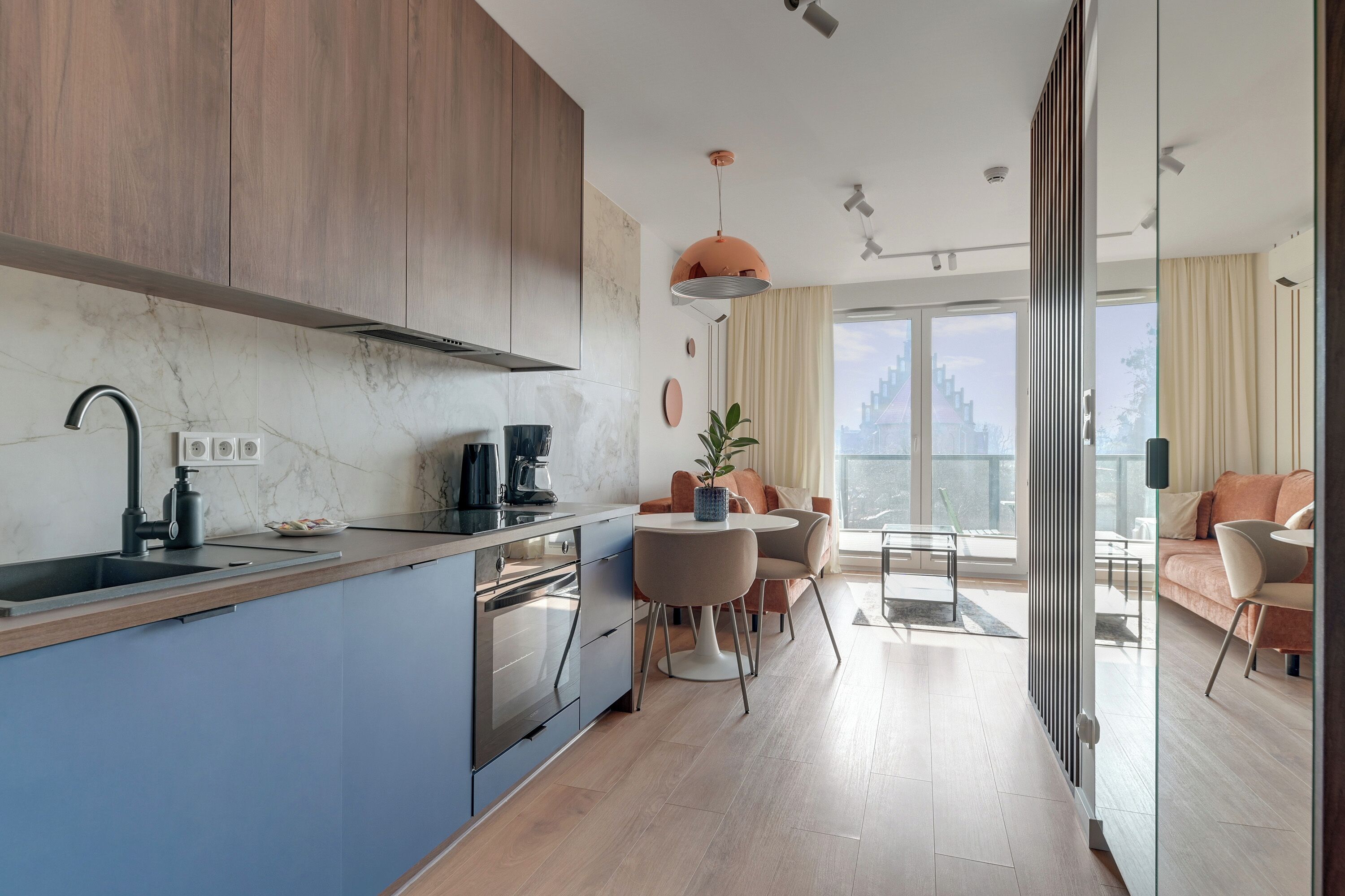 Studio suite | Privékitchenette | Een koffiezetapparaat/waterkoker, een waterkoker