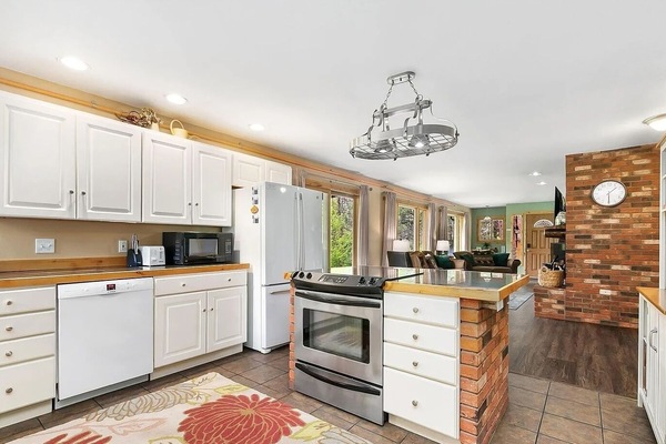 Mikrobølgeovn, ovn, kokeplater og oppvaskmaskin