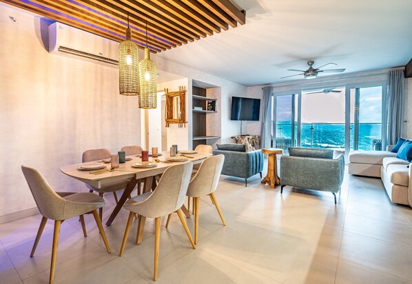 Apartment, Multiple Beds, Balcony, Mountain View (Mar a Mar 09-04C) | Dining - Mar a Mar 09-04c (Tárcoles)