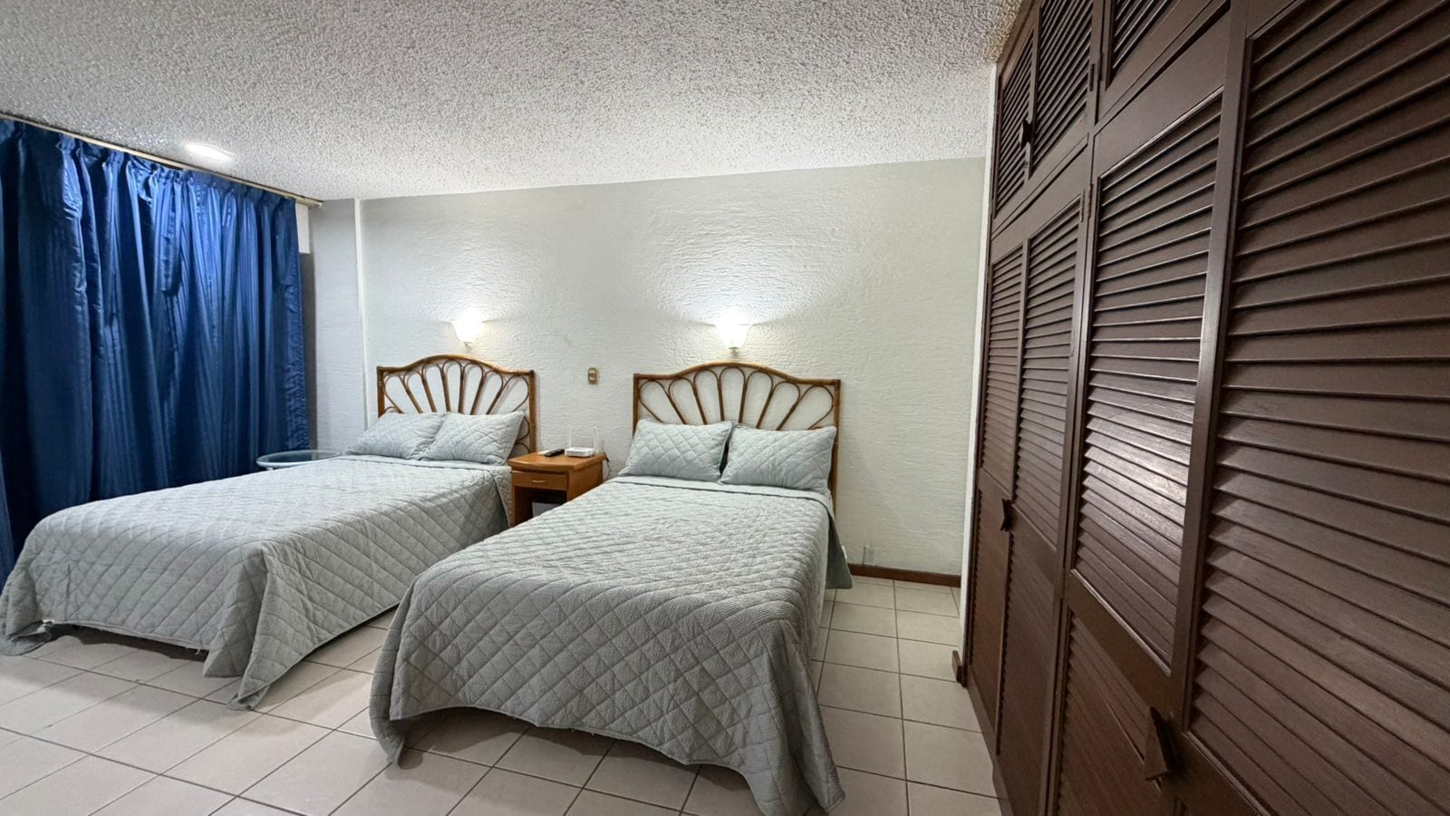 Blackout curtains, iron/ironing board, free WiFi