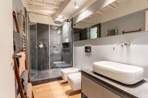 Ducha, artículos de tocador gratuitos, secador de pelo, bidet