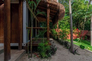 Deluxe-Zimmer, Blick auf die Lagune | Wohnbereich