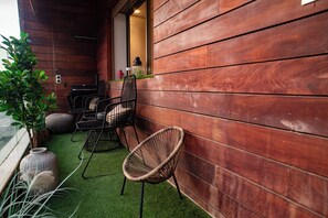Terrace/patio - Warm & Cozy Apartment in Rabat Near Agdal Station (Rabat)