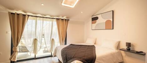 2 chambres, accĂšs au Wi-Fi (inclus), literie fournie