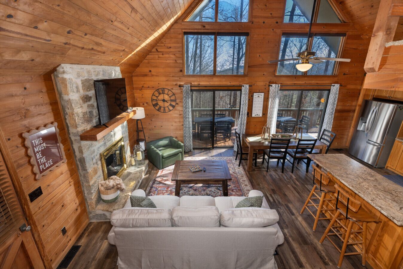 電視、壁爐、書籍