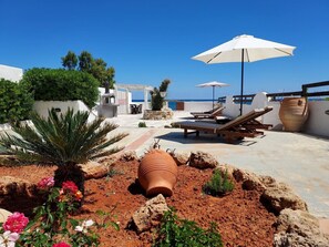 Terrace/patio - Sandy Steps Beach Front Suite for 4 (Malia)