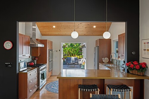 Modern Retreat with Vaulted Wood Ceilings & Private Outdoor Space
