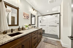 Shower, hair dryer