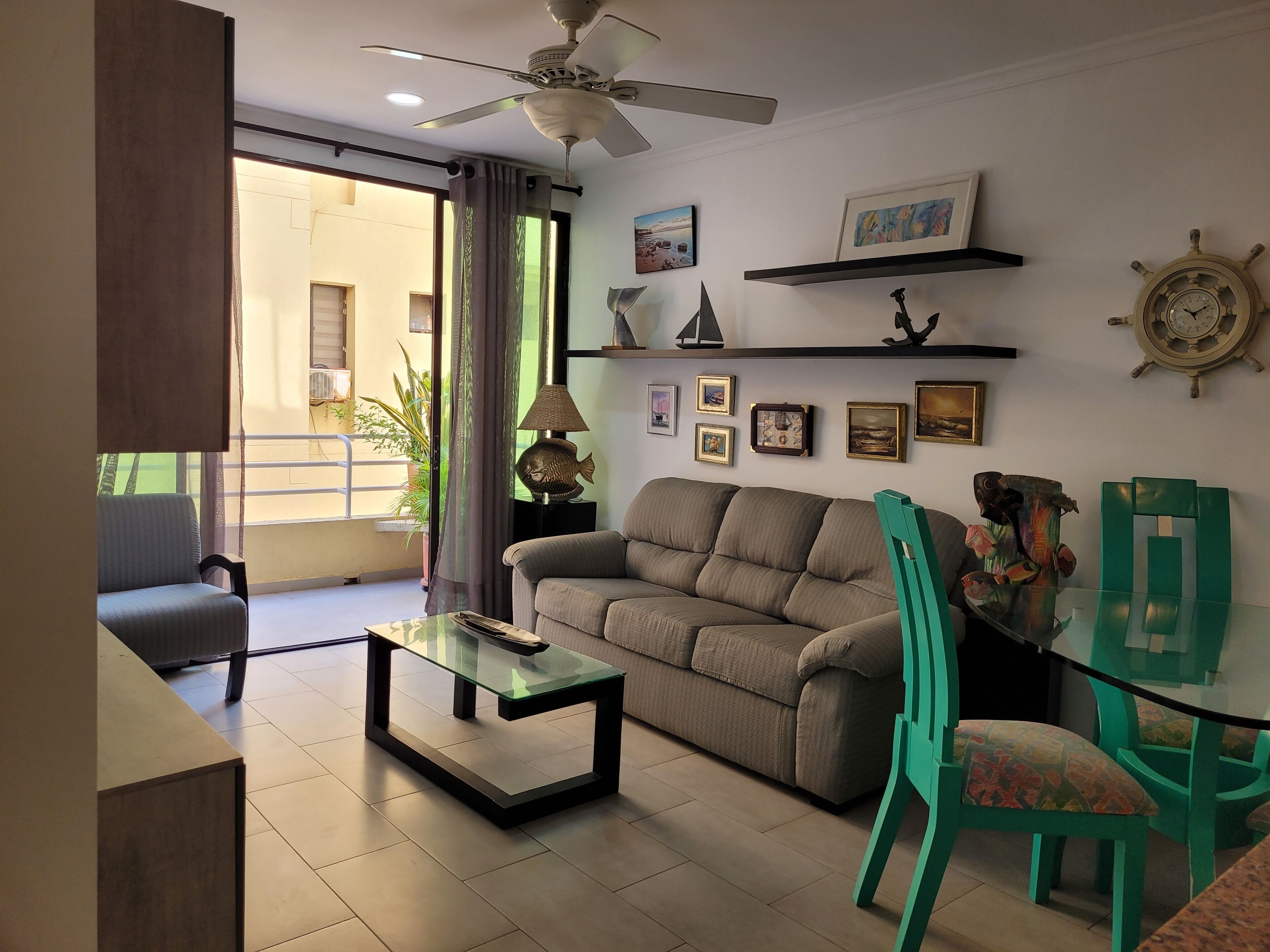 Apartment, Balcony | Living area