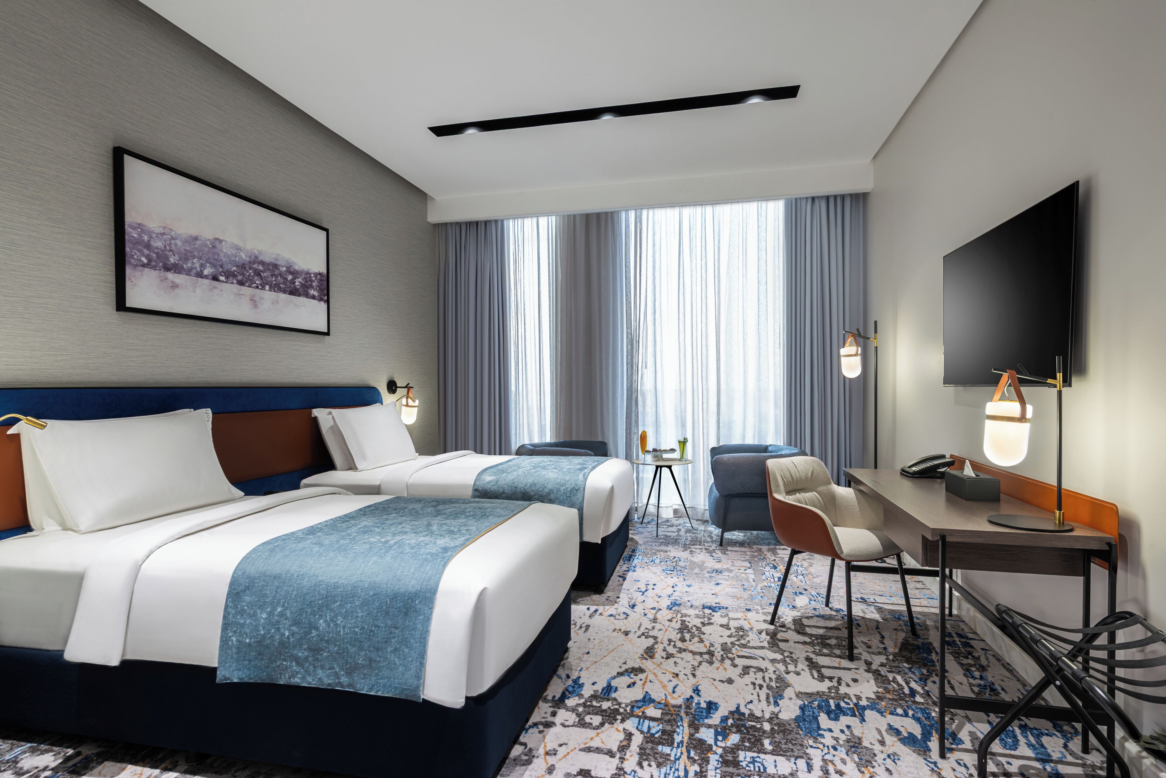 Habitación estándar, 2 camas individuales | Ropa de cama de alta calidad, edredón y camas con efecto memoria 