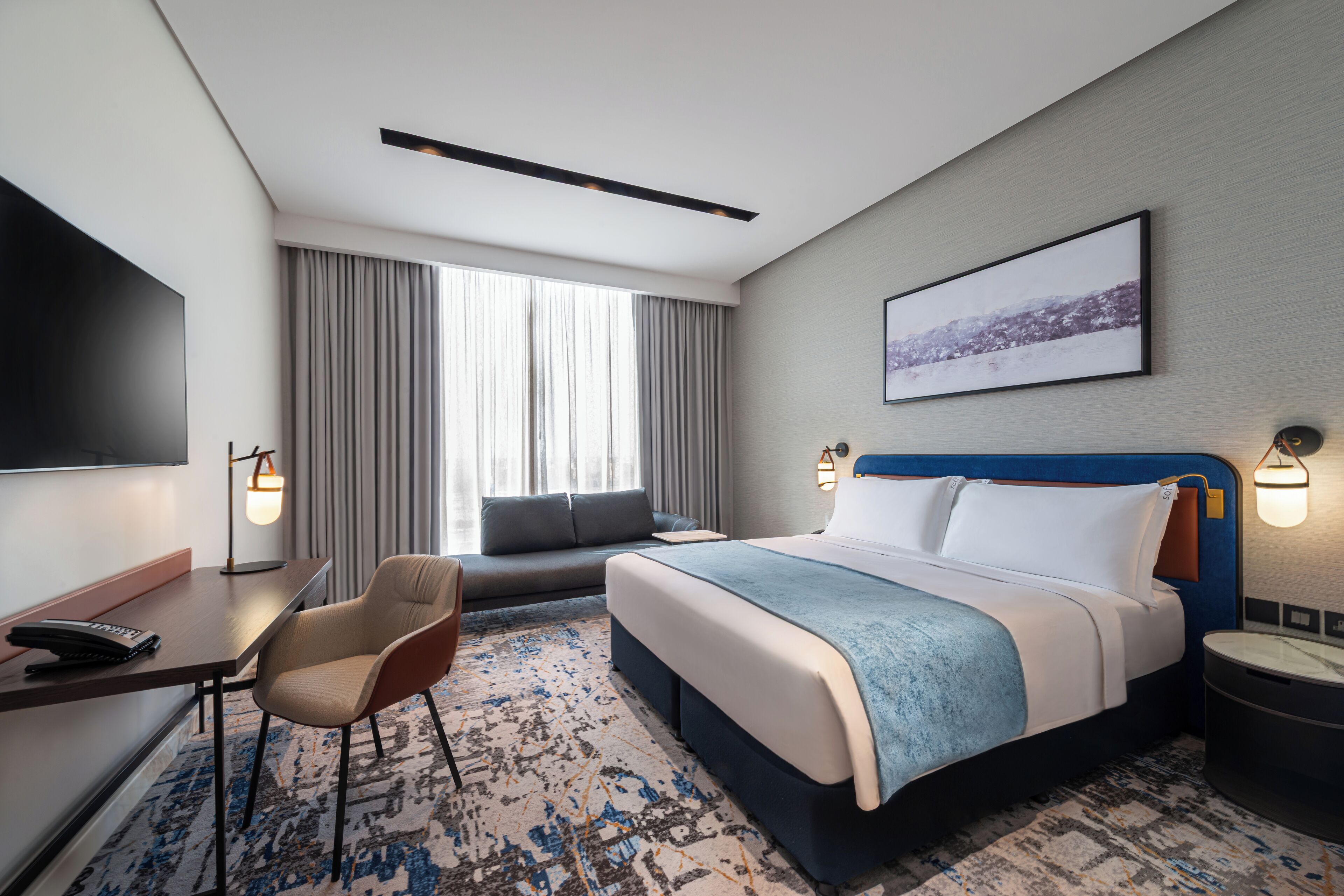 Habitación Premium, 1 cama King size | Ropa de cama de alta calidad, edredón y camas con efecto memoria 