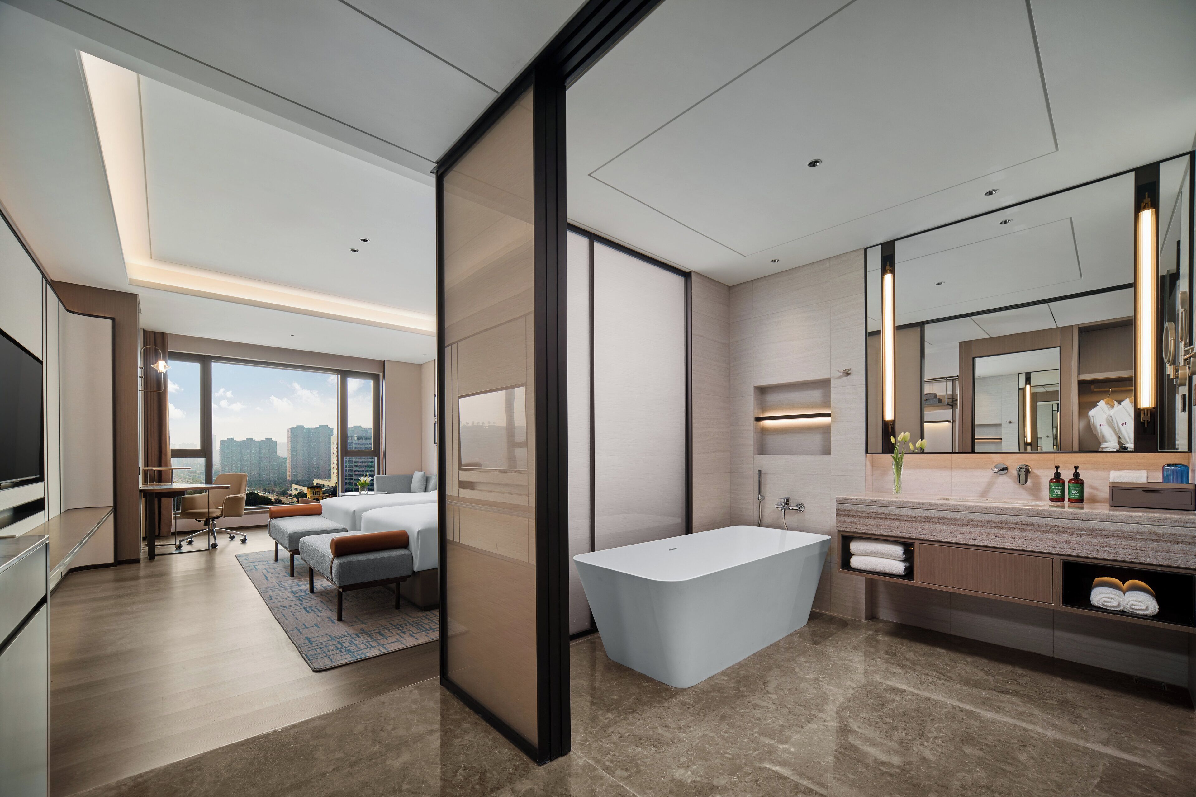 尊荣客房, 2 张双人床