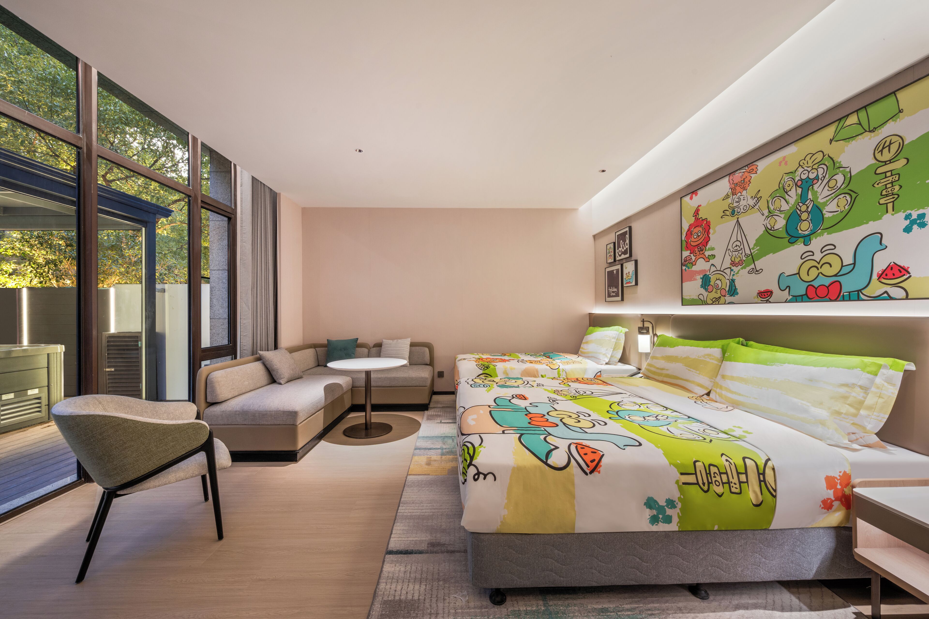 Quarto premium, 1 cama King (Kids Theme Private Plunge Pool) | Edredons de pluma, frigobar, escrivaninha