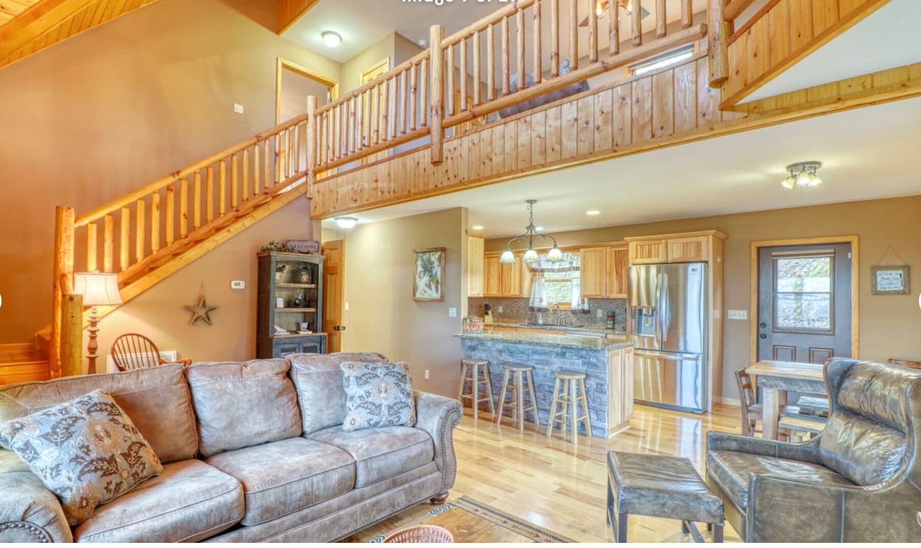 Cabane Luxe, vue montagne | Coin séjour