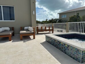 Terrace/patio - THE MANOR:  Spacious 5 B/R, 5 1/2 Bathroom, Grace Bay Rd, Leeward! (Leeward)