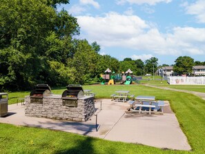 屋外ダイニングエリア