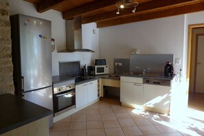 Microwave, oven, dishwasher, high chair