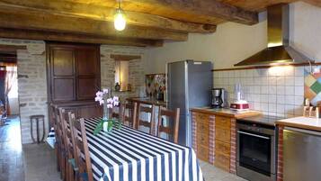 Microwave, oven, dishwasher, high chair