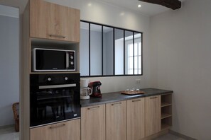 Microwave, oven, dishwasher, high chair