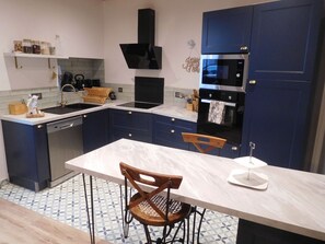 Microwave, oven, dishwasher, highchair