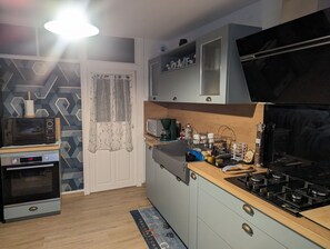 Microwave, oven, high chair
