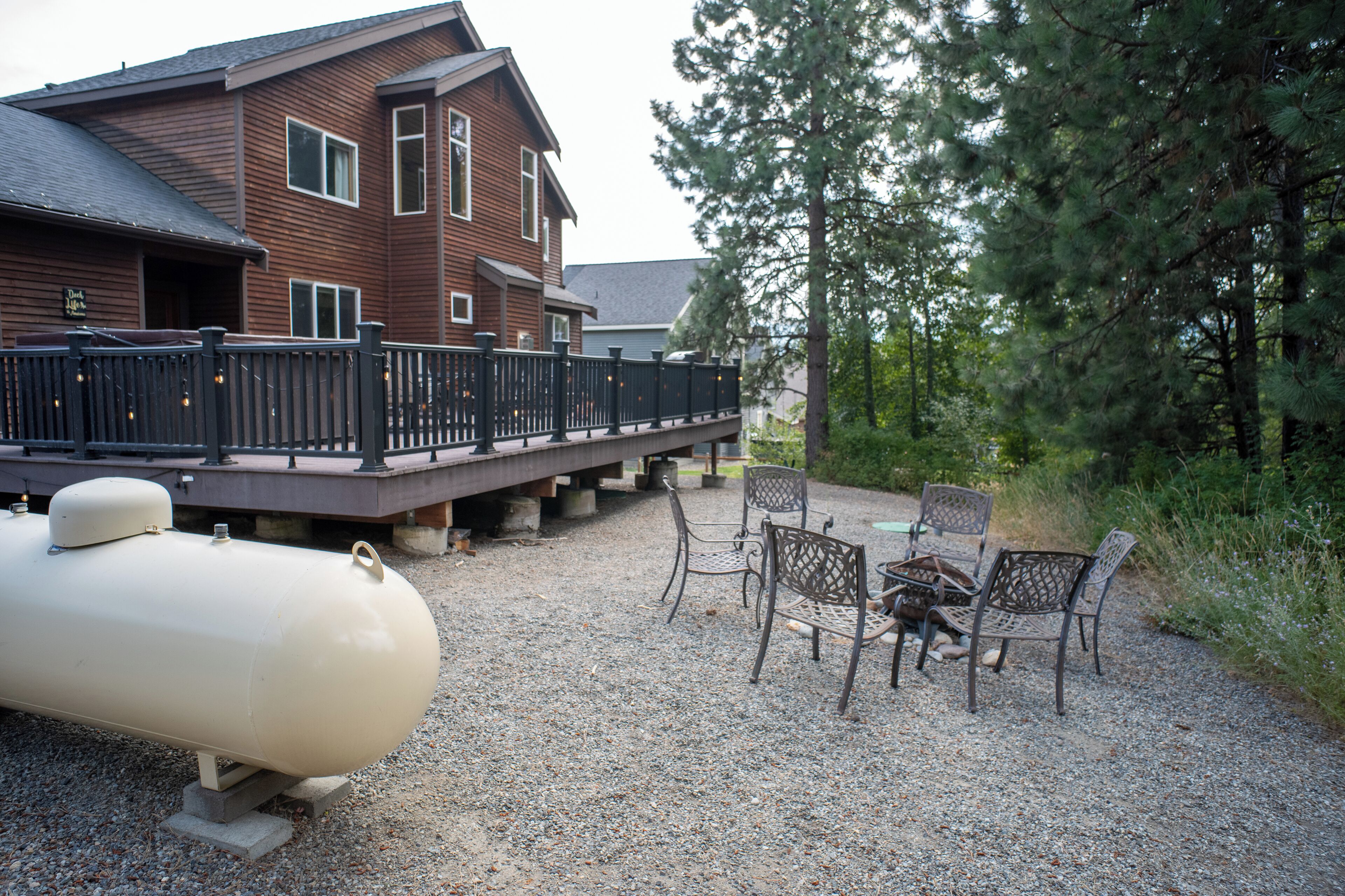 屋外ダイニングエリア